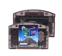 VBESTLIFE Cartouche de Jeu N64, Lecteur de Jeux HD Open Source avec Sauvegarde Automatique et Mémoire de 32 Go, pour les Joueurs et Développeurs de Jeux N64. (Noir transparent)