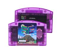 VBESTLIFE Cartouche de Jeu N64, Lecteur de Jeux HD Open Source avec Sauvegarde Automatique et Mémoire de 32 Go, pour les Joueurs et Développeurs de Jeux N64. (violet transparent)