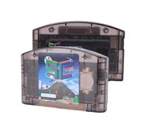 VBESTLIFE Cartouche de Jeu pour N64, Cartouche de Jeu Open Source à Lecture Rapide Compatible avec les Jeux Rétro 64DD, Carte Mémoire Intégrée de 16 Go (Noir transparent)