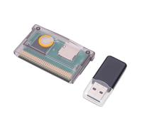 VBESTLIFE Cartouche Flash GBA Universelle - Compatible GBA, SP, Micro et DS - Prise en Charge FAT 2 Go - Pour Consoles de Jeu et SP (Noir Transparent)