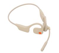 VBESTLIFE Casque à Conduction Osseuse, Casque sans Fil Bluetooth 5.3 étanche IPX6 avec Micro Antibruit AI, pour la Course à Pied, Le Cyclisme et L'entraînement (Abricot)