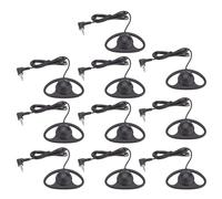 VBESTLIFE Casque à Oreille Unique, Crochet d'oreille Unique Léger pour Système de Guide Touristique de Tablette de Téléphone Portable, Prise D'injection Durable à Double Moule, Prise en (10PCS)