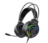 VBESTLIFE Casque de Jeu, Casque Filaire USB, Son Surround 7.1, éclairage RVB, Coussinets d'oreille en Mousse à Mémoire de Forme, pour Jeux et Multimédia