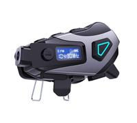 VBESTLIFE Casque de Moto Bluetooth avec Caméra 1080P, Haut-parleurs de Casque avec Micros, Interphone/appel Mains Libres/musique/étanche/suppression du Bruit