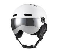 VBESTLIFE Casque de Ski avec Lunettes, Casque de Snowboard avec Doublure EPS et Coussinets d'oreille Amovibles pour Les Sports d'hiver, Visière Amovible et 12 Aérations pour Plus de Confort (L