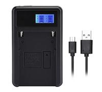 VBESTLIFE Chargeur de Batterie pour caméra vidéo avec écran de Chargement LED, pour NP-F550 F960 F970, pour Android