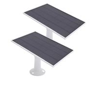 VBESTLIFE Chargeur de Panneau Solaire 8W pour la Caméra de sécurité, USB C et Micro USB Port pour la Caméra de Batterie Rechargeable en Plein Air, pour Clignoter en Plein Air 4 et Plus