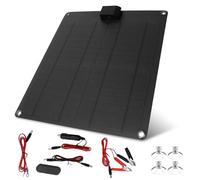 VBESTLIFE Chargeur de Panneau Solaire Monocristallin 30W, Preuve D'eau IP67 à Haute efficacité avec Contrôleur 5A pour le Cartouche de Batterie 12V RV