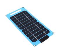 VBESTLIFE Chargeur de Téléphone Portable en Silicium Monocristallin à Panneau Solaire 30 W avec Deux Ports de Type C et Mini Ventilateur pour le Camping en Plein Air, la Randonnée et la Randonnée