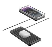 VBESTLIFE Chargeur sans Fil pour Voiture, Support Magnétique pour Téléphone avec Charge Rapide 20 W, Câble USB-C de 30 Cm et Design Ajustable pour Téléphones iOS et Android.