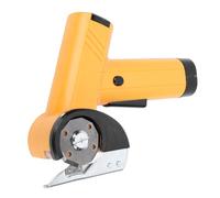 VBESTLIFE Ciseaux électriques, Carton, avec Lumière LED, Batterie 2000mAh, Lame en Acier SK5, pour Tissu, Carton, Cuir, câble Métallique pour Tapis (YELLOW)