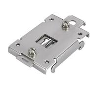 VBESTLIFE Clamp/Holder de Montage sur Rail DIN en Métal, Installation Facile et Durable pour Relais à Semi-conducteurs monophasé, 1 Pince à Clamp/Holder Fixe sur Rail DIN de 35 Mm