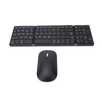 VBESTLIFE Clavier Bluetooth Pliable avec pavé Numérique, Ensemble Clavier et Souris sans Fil pour Tablette Smartphone