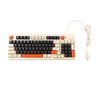 VBESTLIFE Clavier de Jeu, Clavier D'Ordinateur Filaire USB 94 Touches avec Rétroéclairage LED, pour Win XP, pour Vista, pour Win 7, pour Win 8, pour Ordinateur Portable OS X (Version
