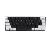 VBESTLIFE Clavier de Jeu Compact rétroéclairé RVB 61 Touches, Mini Clavier Ergonomique étanche pour Joueurs sur PC, Filaire USB, Anti-ghosting, Lumière 7 Couleurs, adapté aux Affaires et