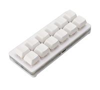 VBESTLIFE Clavier de Jeu Mécanique à 12 Touches, Clavier à Une Main, Clavier OSU Filaire USB C, Clavier Programmable échangeable à Chaud pour Linux, pour OS X, pour (White)