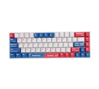 VBESTLIFE Clavier de Jeu Mécanique Portable 60% rétroéclairé RVB, Compact, 68 Touches, 3 Modes, Clavier de Bureau avec Interrupteur Rouge pour Ordinateur Portable