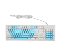 VBESTLIFE Clavier de Jeu rétroéclairé Rvb, Interrupteur Mécanique 104 Touches, Renversement des Touches N, Connexion USB, Largement Compatible avec PC, (Interrupteur Rouge (Touches Bleues