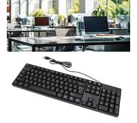 VBESTLIFE Clavier de Langue Minoritaire, 104 Touches, Clavier Silencieux, Filaire, Ultra Fin, Léger, pour Ordinateur Portable, Ordinateur de Bureau, Smart TV, Câble de 4,9 Pieds (Russe)