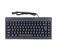 VBESTLIFE Clavier Filaire, Bouton Mini 87 Touches Anglais, Arabe Clavier Bilingue en Option Clavier de Bureau Domestique USB Ordinateur Portable de Bureau Accessoires pour Ordinateur de Bureau(Arabe)