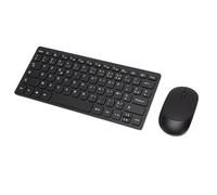 VBESTLIFE Clavier Français, Combo Clavier et Souris sans Fil 2,4 GHz, Ensemble et Souris sans Fil Portable Mince 78 Touches pour Ordinateur Portable PC