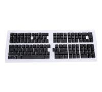 VBESTLIFE Clavier Français Keycaps, 132 Touches Clavier Français Keycaps Support Rétro-éclairage Clavier, pour 61 64 68 84 87 96 98 100 104 108 Touches Clavier Mécanique (Black)