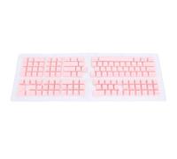 VBESTLIFE Clavier Français Keycaps, 132 Touches Clavier Français Keycaps Support Rétro-éclairage Clavier, pour 61 64 68 84 87 96 98 100 104 108 Touches Clavier Mécanique (Rose)