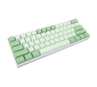 VBESTLIFE Clavier Mécanique RVB sans Fil à 3 Modes, Compact 61 Touches échangeables à Chaud avec Interrupteur Bleu, BT 5.0 2,4 G USB C Filaire pour Ordinateur Portable de Jeu (Green)