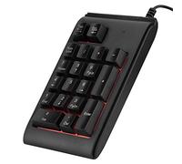 Vbestlife Clavier numérique USB 19 touches 3 couleurs Portable Numpad filaire Mini chiffre Clavier de jeu mécanique pour ordinateur portable PC de bureau