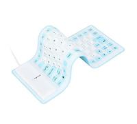 VBESTLIFE Clavier Pliable en Silicone, 85 Touches Silencieuses en Silicone Souple USB Filaire étanche Clavier Enroulable pour Ordinateur de Bureau, Ordinateur Portable, Ordinateur Portable