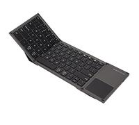 VBESTLIFE Clavier Pliable sans Fil, 78 Touches Clavier sans Fil Pliable Ultra Fin BT5.1 Clavier sans Fil Universel avec Pavé Tactile pour Android pour OS X pour Windows