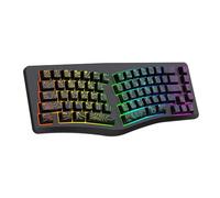 VBESTLIFE Clavier rétroéclairé Rvb Filaire Compact à 69 Touches, Clavier de Jeu Ergonomique pour PC Portable, Prise en Charge de W in, Câble Type-c Détachable