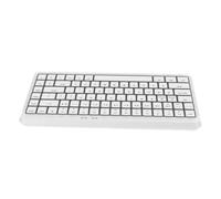 VBESTLIFE Clavier sans Fil 2,4 G, 84 Touches avec Design Silencieux, connectivité Bluetooth 5.1 Double Mode et 12 Raccourcis Multimédia pour Wins PC, Ordinateur Portable, Ordinateur de (White)