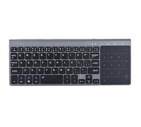 VBESTLIFE Clavier sans Fil 2,4 GHz, Clavier sans Fil Portable avec pavé Tactile Sensible, Compatible pour Android/pour iOS