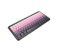 VBESTLIFE Clavier sans Fil Bluetooth 2.4G, Commutateur à Ciseaux Silencieux avec Connexion Double Mode pour Ordinateur Portable et Tablette (Dégradé Rose Noir)