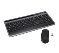 VBESTLIFE Clavier sans Fil et Combo de Souris, Ergonomique, Silencieux, avec Emplacement de Support de Tablette de Téléphone, Connexion sans Fil 2.4 G pour Les Victoires et OS X
