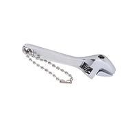 VBESTLIFE Clé Porte-Clés en Acier galvanisé, Réglable, Portable, Professionnelle, Haute dureté, Mini clé Industrielle pour la Maison (2,5 pouces d'argent galvanisé)