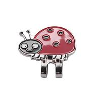 Vbestlife Clip de Chapeau de Golf, marqueur de Balle de Golf Mignon en Acier Inoxydable avec Cadeau de Golf de marqueur de Balle magnétique pour Femmes Lady Kids(Coccinelle C514)