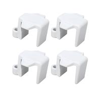 VBESTLIFE Clips de Pare-Chocs de Bateau, Clips d'amarrage de Bouée de Ponton avec Dégagement Rapide pour Rails Carrés de 1 à 1,25 Pouces, Taquets de Corde en Nylon pour Cintres de Garde-Boue, (White)