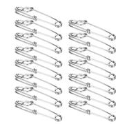 VBESTLIFE Clips de Pêche au ThonClips de ThonClips de Pêche, Clips de Pot de Crabe à la Palangre, Clips de Piège à Vairon en Acier Inoxydable, Boutons-Pression Pivotants