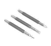 VBESTLIFE Clou à Ressort 3 Pièces, Conception à Ressort en Acier au Carbone Ensemble de Clous à Choc 3500PSI pour le Poinçonnage du Bois, du Métal et du Verre