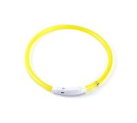 VBESTLIFE Collier de sécurité LED Rechargeable pour Chien, Haute visibilité, Lumière Longue Durée, en PVC, pour Chiens de Grande, Moyenne et Petite Taille, Rouge/Jaune/Vert/Bleu/Blanc/Rose/Orange