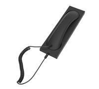 VBESTLIFE Combiné Téléphonique Rétro, combiné Téléphonique Filaire de Type C, Récepteur de Poignée de Ligne Fixe de Style pour Les Vidéoconférences Mobiles Cellulaires, Les Appels et Les (Black)