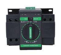 VBESTLIFE Commutateur de Transfert Automatique à Double Puissance, Commutateur de Changement de Générateur à Double Puissance 2P 125A 50HZ pour Générateur Domestique