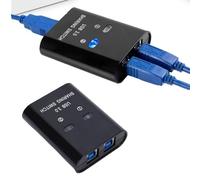 VBESTLIFE Commutateur USB 3.0, 2 Ordinateurs Partagent 1 Imprimante avec Plug and Play, Commutation Rapide, Transfert Haute Vitesse pour une compatibilité Multi-systèmes