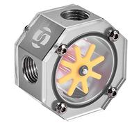 VBESTLIFE Compteur d'eau, Refroidisseur de Refroidisseur de PC Refroidisseur d'eau en Alliage d'aluminium de l'indicateur G1/4 pour Le système de Refroidissement par l'eau de PC(灰色)