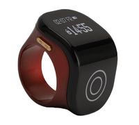 VBESTLIFE Comptoir de Bague Intelligente, Compteur de Doigts Numériques Anneau Tactile pour l'exercice de Travail, Compteur de Doigt Unisexe pour Le Suivi du Temps de Prière (Rouge)