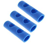 VBESTLIFE Connecteur de Nouilles de Natation EPE 3 Pièces - Connecteur de Bâton de Mousse de Nouilles de Piscine avec 2 Trous Croisés pour la Natation et Les Projets de Bricolage (Bleu)