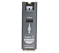 VBESTLIFE Connecteur Interne NVMe vers USB Type E, Adaptateur M.2 M Key 20 Gbps PCIe 4.0 avec Dissipateur Thermique, pour Extension du Port USB du Panneau Avant