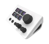 VBESTLIFE Contrôleur Stream Dock, 6 Touches LCD Personnalisables, Clavier Visuel avec 6 Touches à Ressort Tactile pour OBS, Twitch, Youtube, pour OS X, PC (White)
